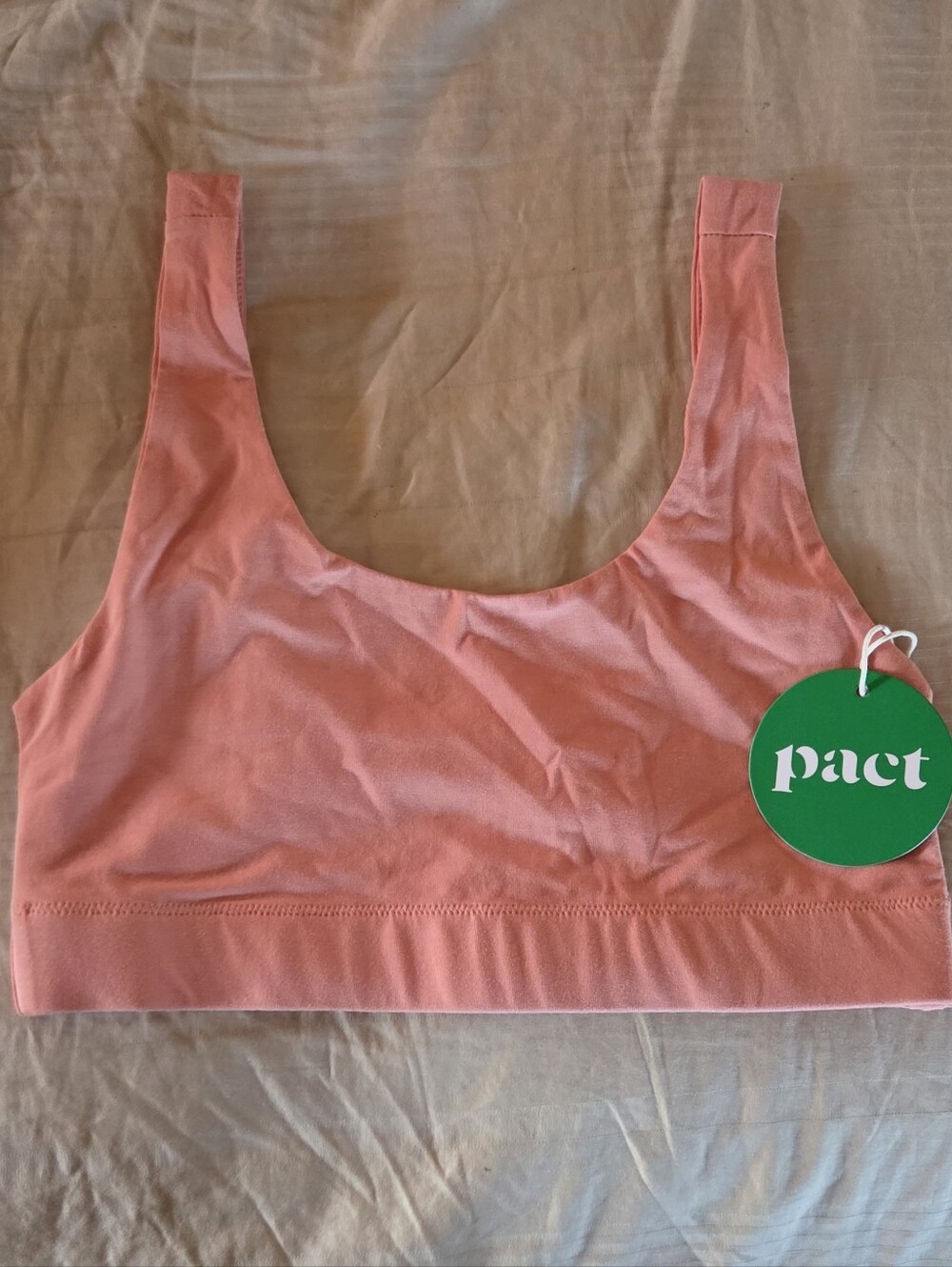 ✨️NWT- Pact Organic - Coral Scoop Bralette